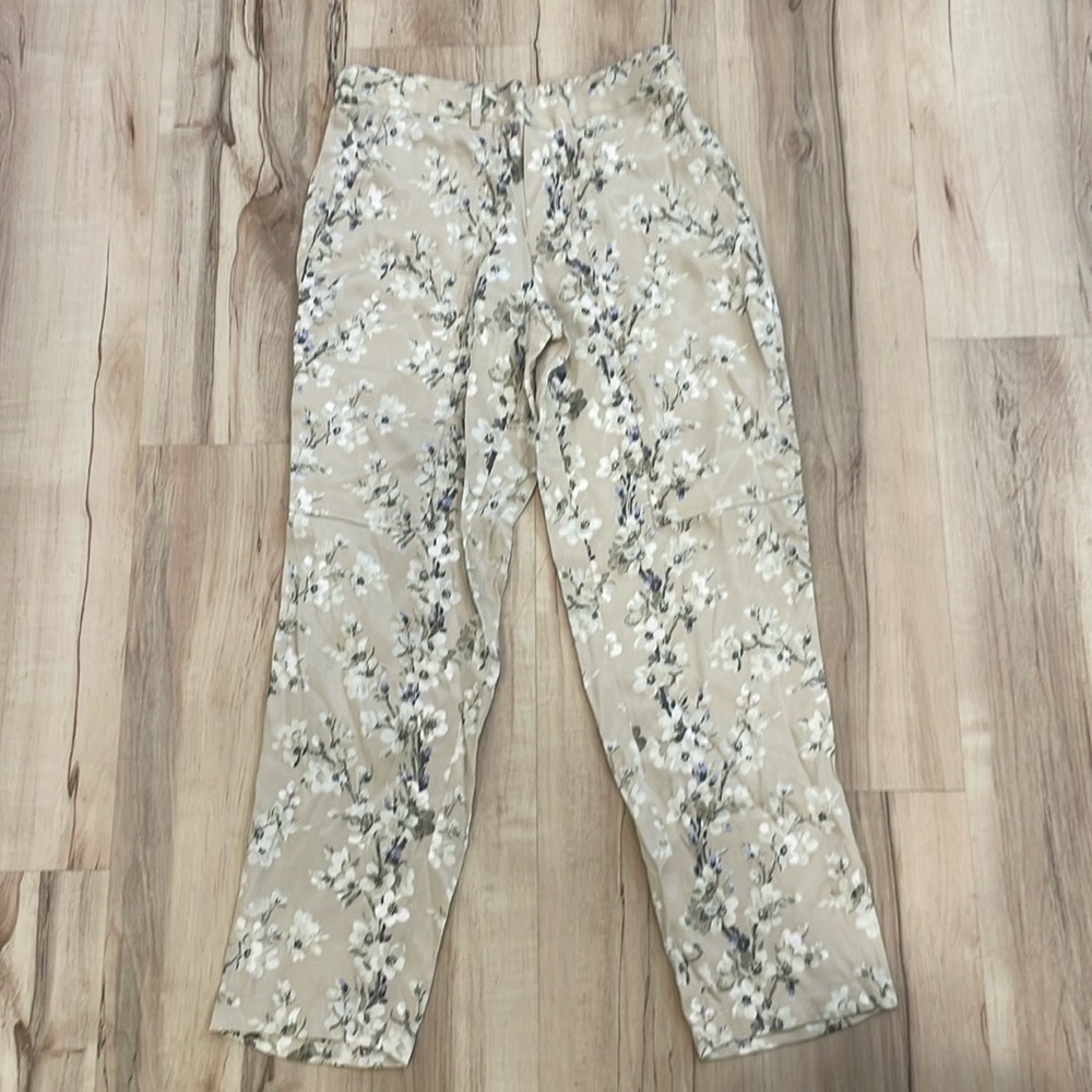 Club Monaco Viscose Floral Trouser. 00